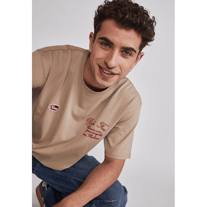 Polera Hombre Auto Garage Beige Sioux 3