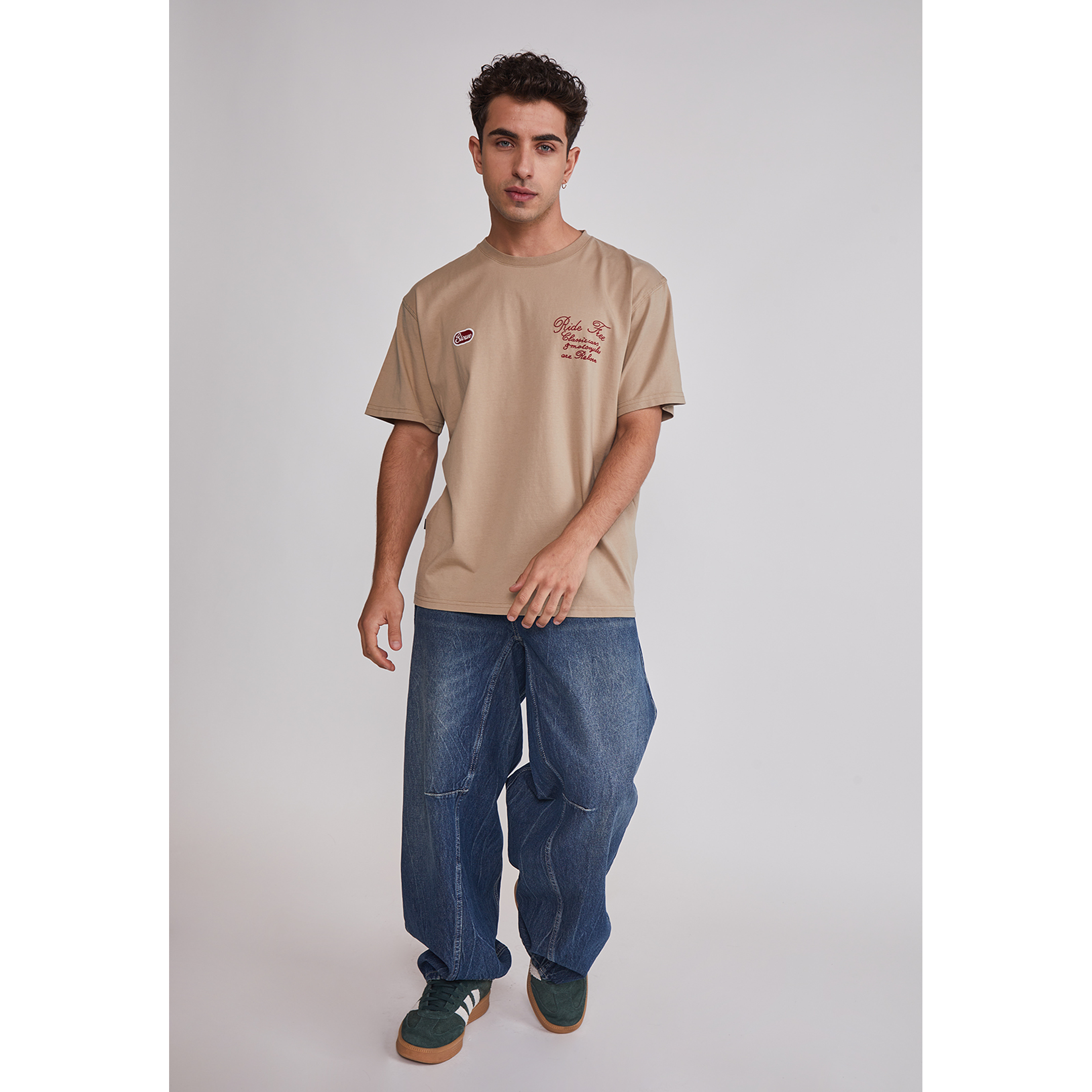 Polera Hombre Auto Garage Beige Sioux 2