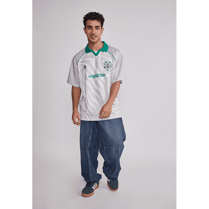 Polera Hombre Oversize Fútbol Retro Gris Sioux 3