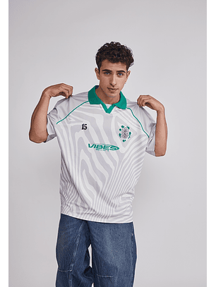 Polera Hombre Oversize Fútbol Retro Gris Sioux