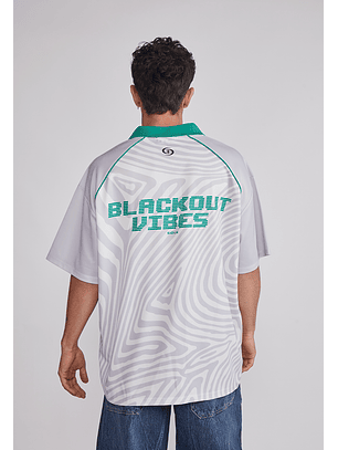 Polera Hombre Oversize Fútbol Retro Gris Sioux