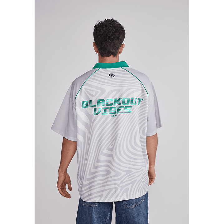 Polera Hombre Oversize Fútbol Retro Gris Sioux 2