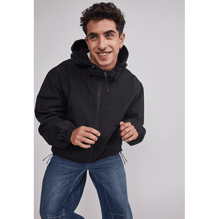 Cortaviento Hombre Basic Bordado Negro Sioux 4