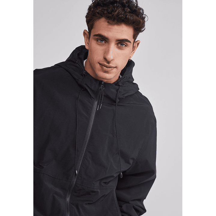 Cortaviento Hombre Basic Bordado Negro Sioux 5