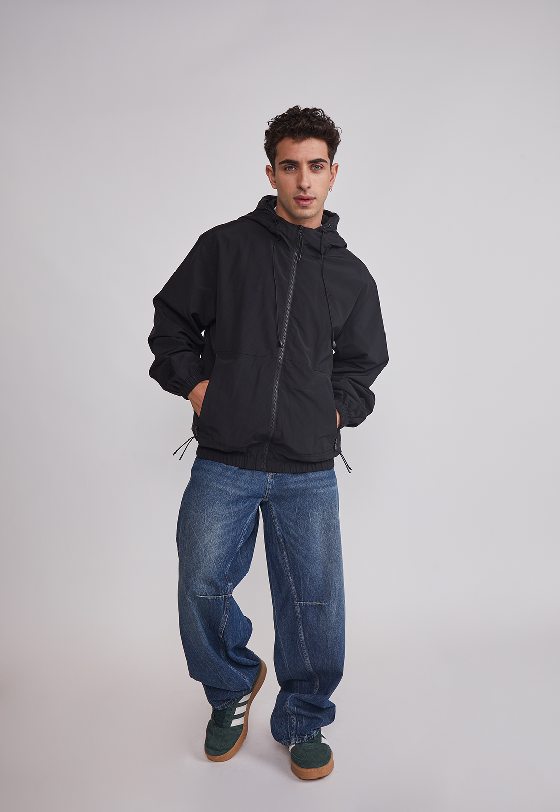 Cortaviento Hombre Basic Bordado Negro Sioux 3
