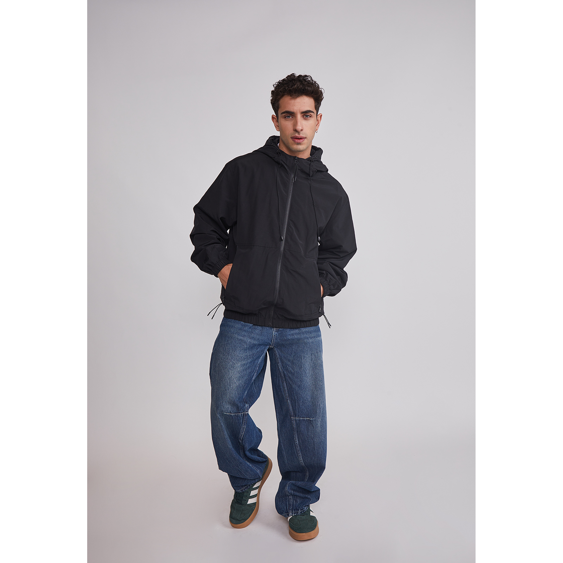 Cortaviento Hombre Basic Bordado Negro Sioux 1