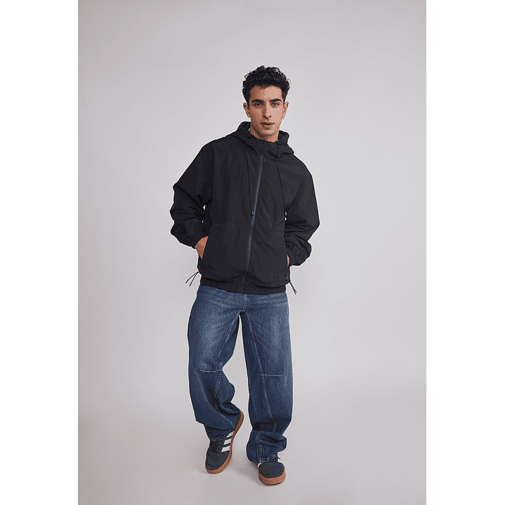 Cortaviento Hombre Basic Bordado Negro Sioux 1