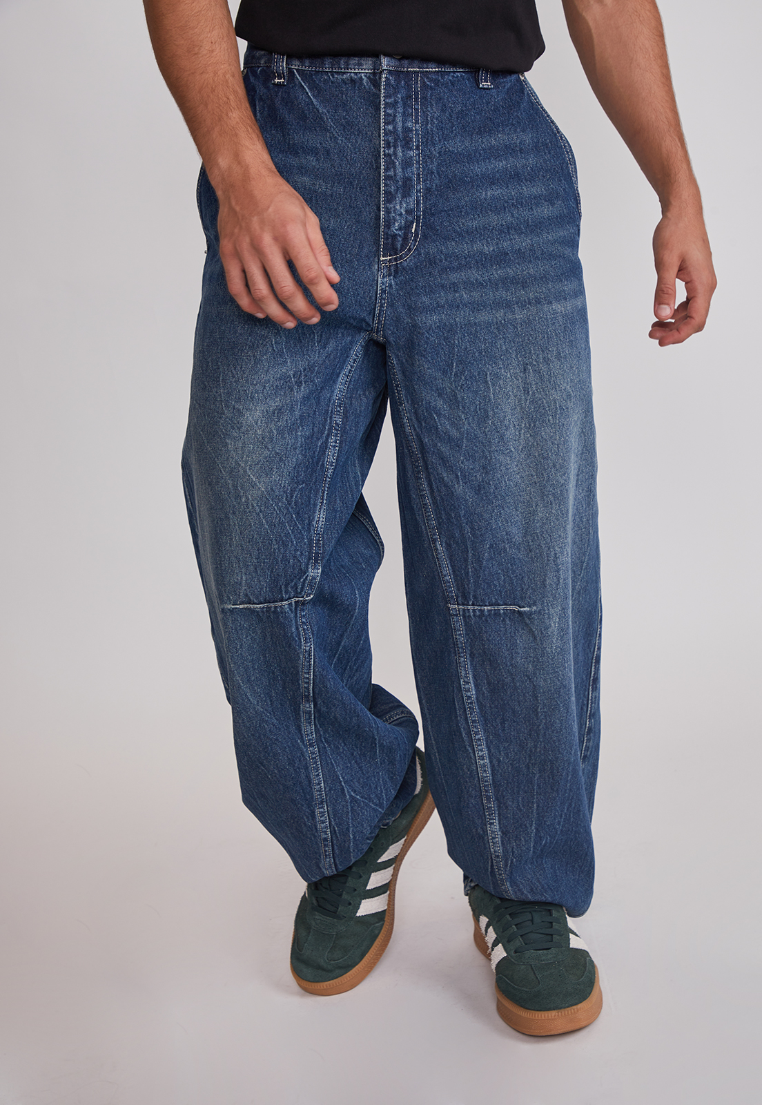 Jeans Hombre Balloon Moda Azul Sioux 1