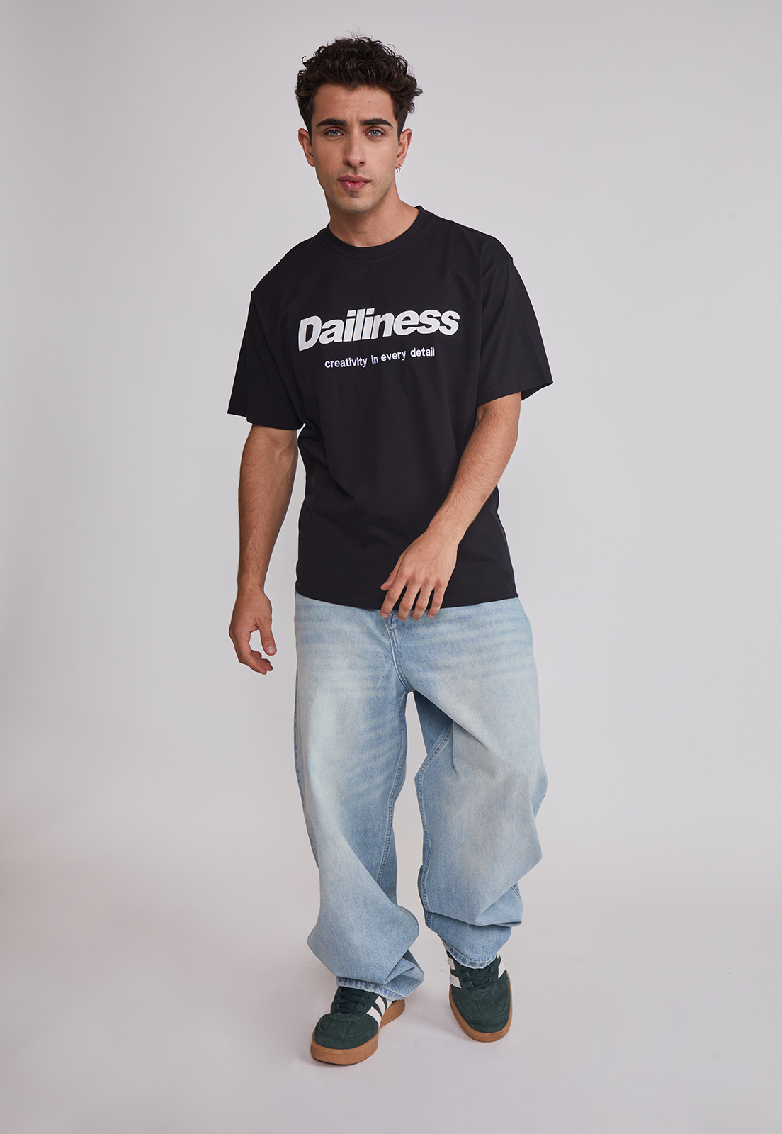 Polera Hombre Relaxed Carreras Negro Sioux 3