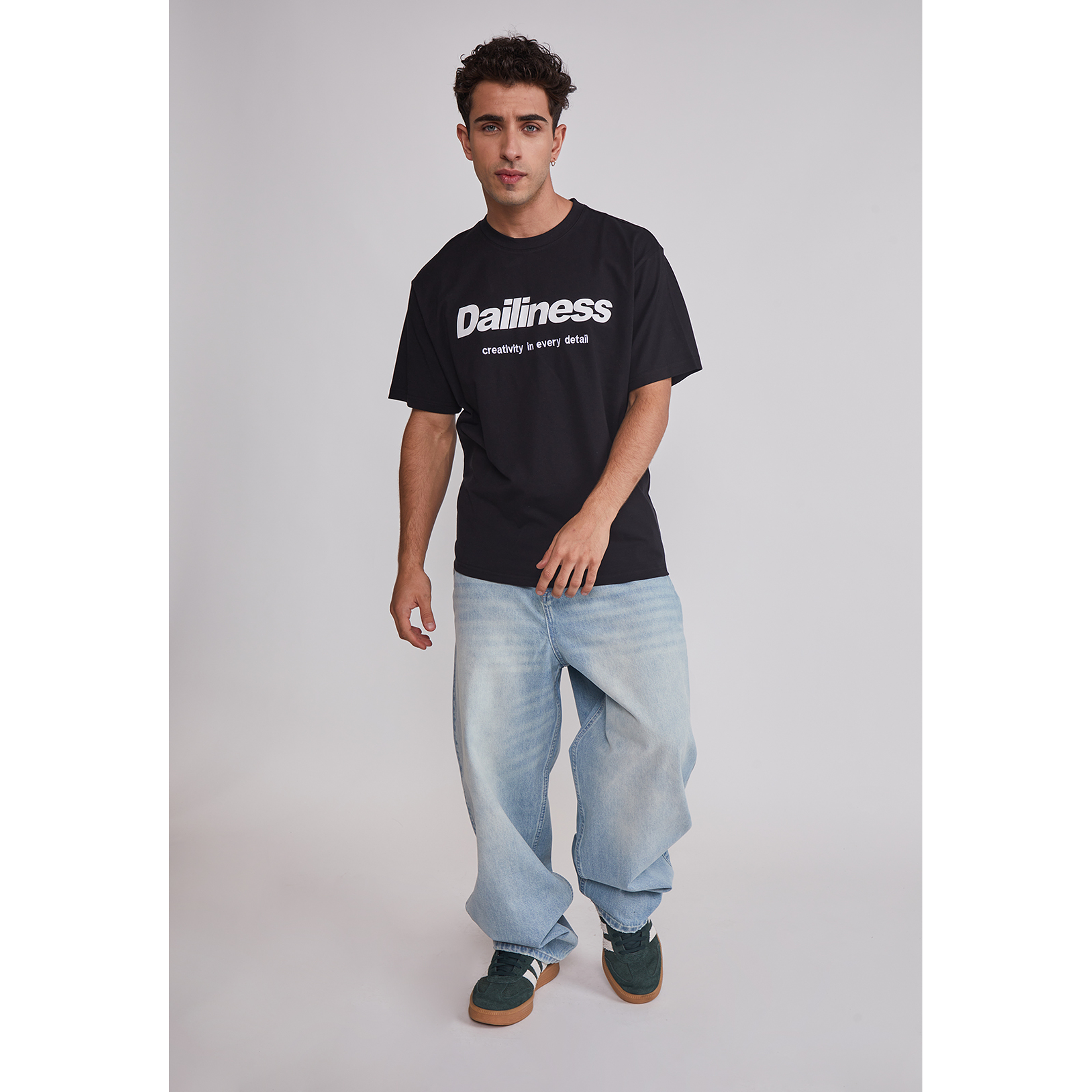 Polera Hombre Relaxed Carretas Negro Sioux 2