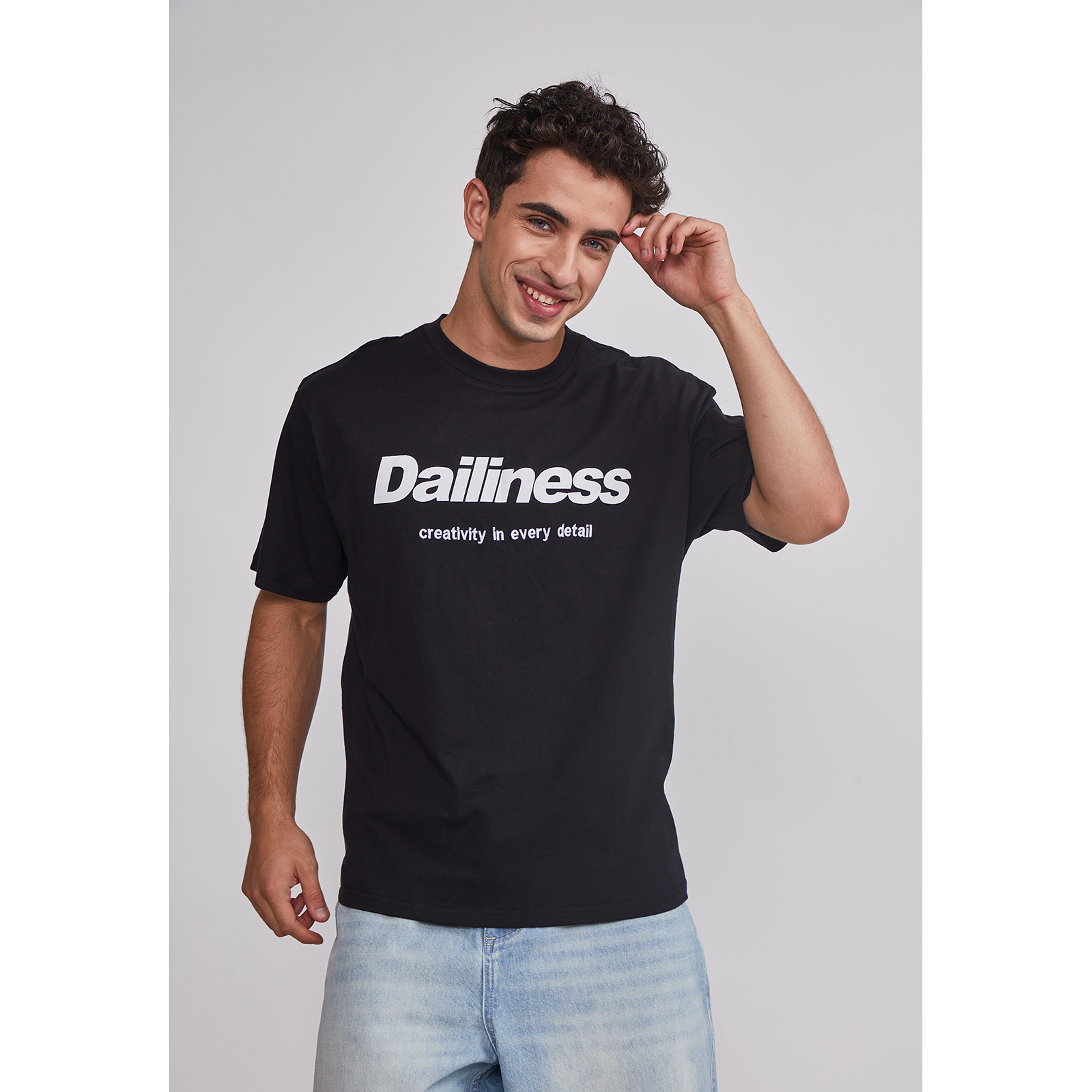 Polera Hombre Relaxed Carretas Negro Sioux 1