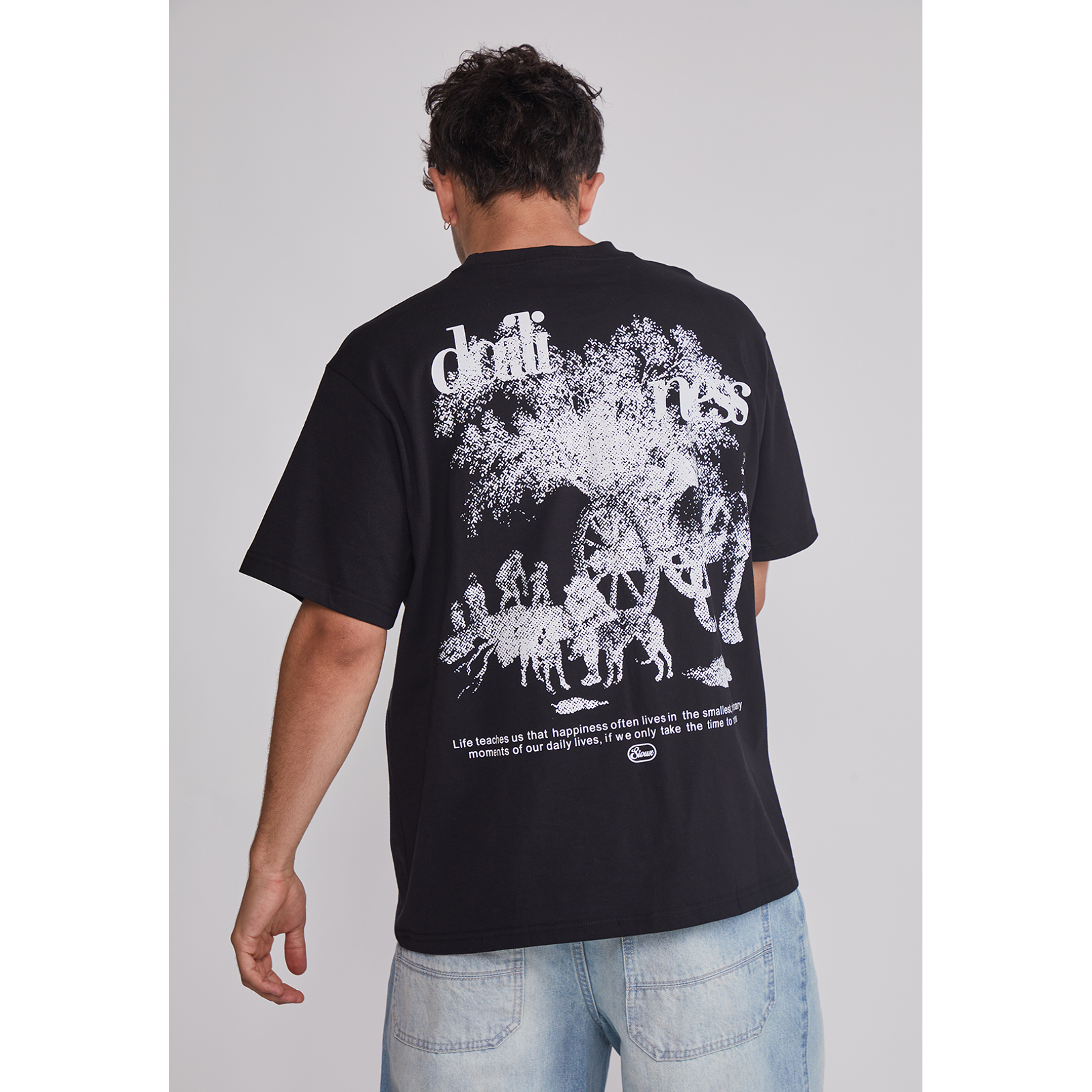 Polera Hombre Relaxed Carretas Negro Sioux 5