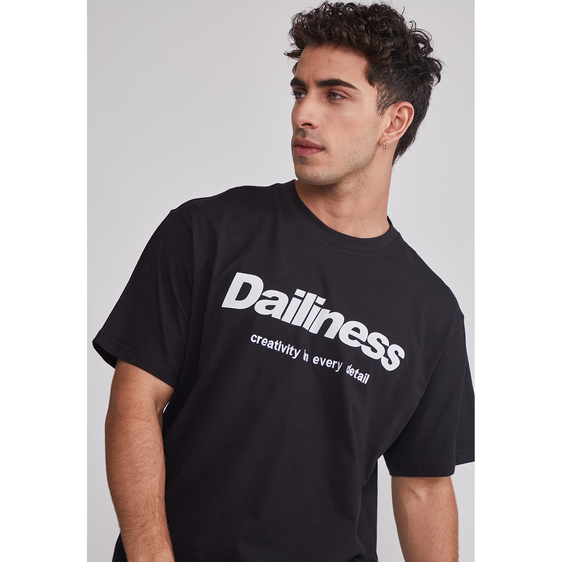 Polera Hombre Relaxed Carretas Negro Sioux 4