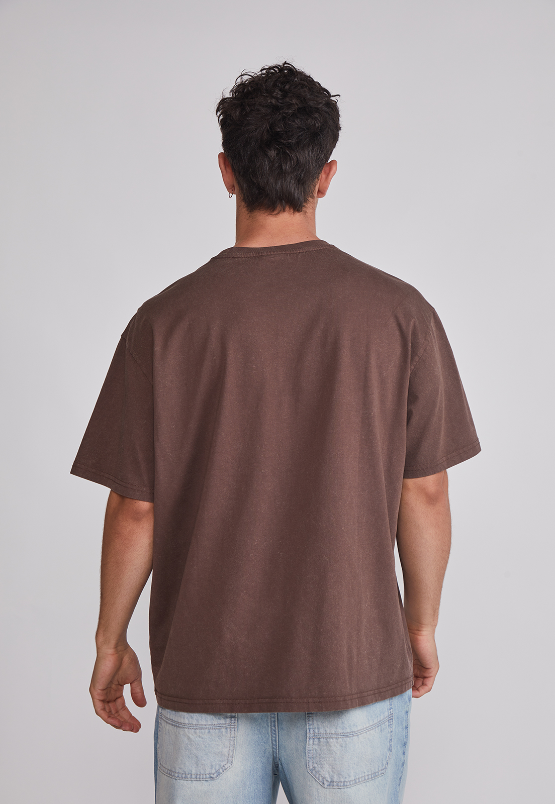 Polera Hombre Relaxed Mariposa Café Sioux 2