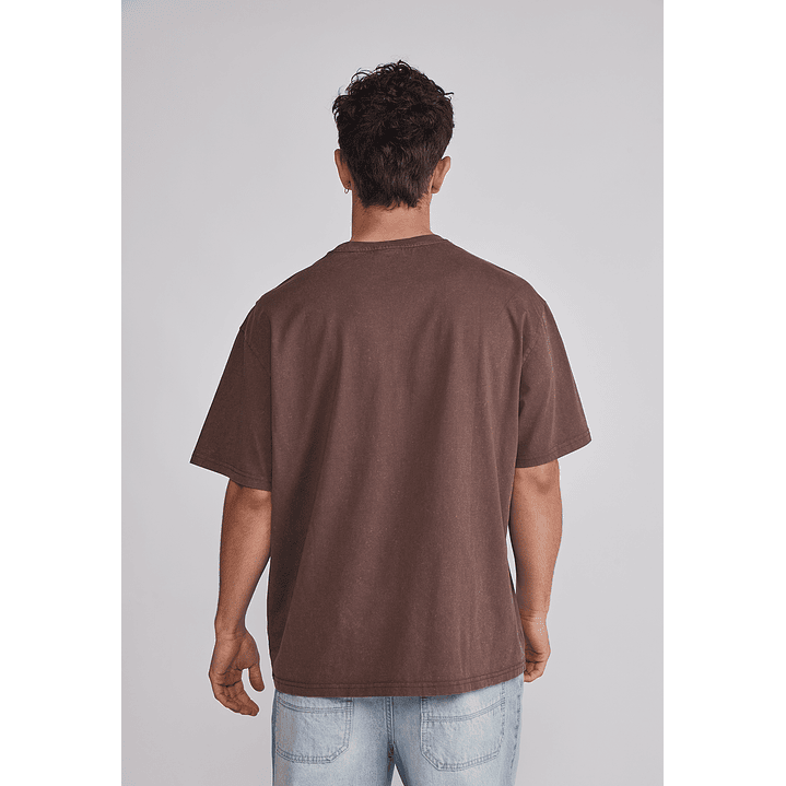 Polera Hombre Relaxed Mariposa Café Sioux 5