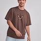 Polera Hombre Relaxed Mariposa Café Sioux - Miniatura 1