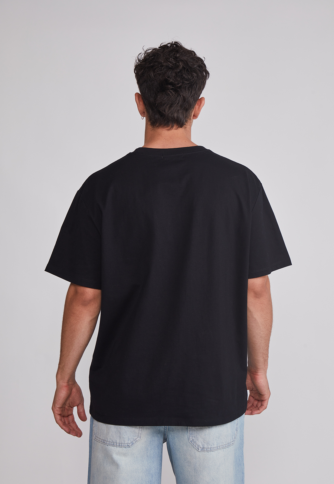 Polera Hombre Basic Lisa Negro Sioux 2