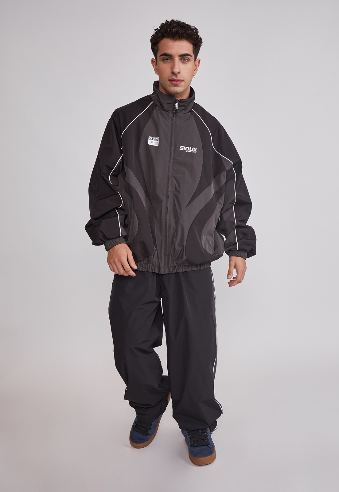 Cortaviento Hombre Técnico Sport Negro Sioux 3