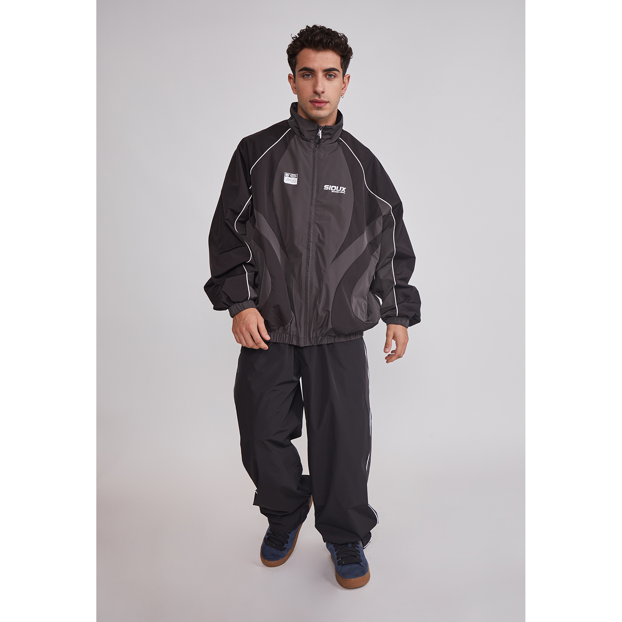 Cortaviento Hombre Técnico Sport Negro Sioux 2