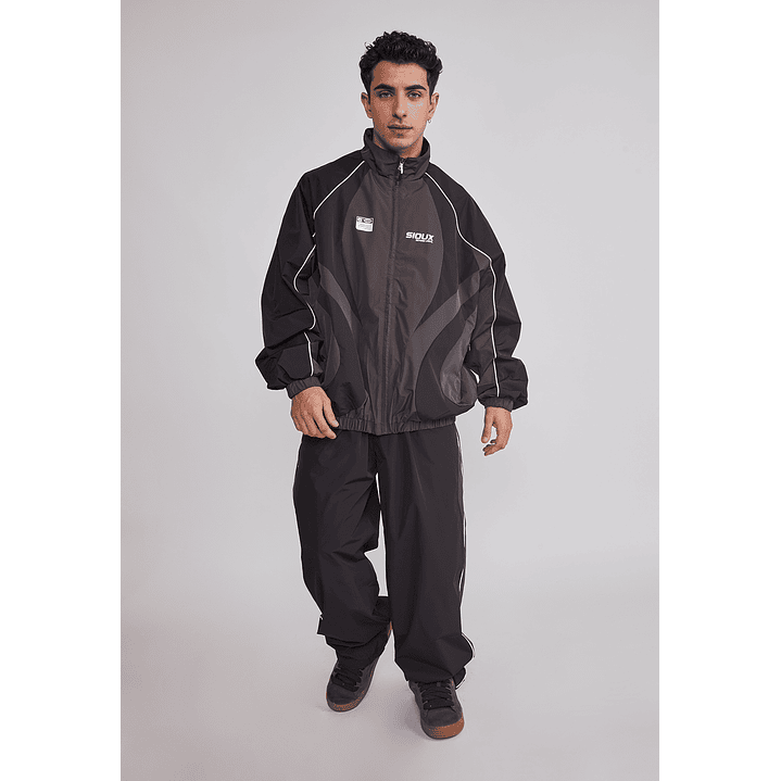 Cortaviento Hombre Técnico Sport Negro Sioux 2