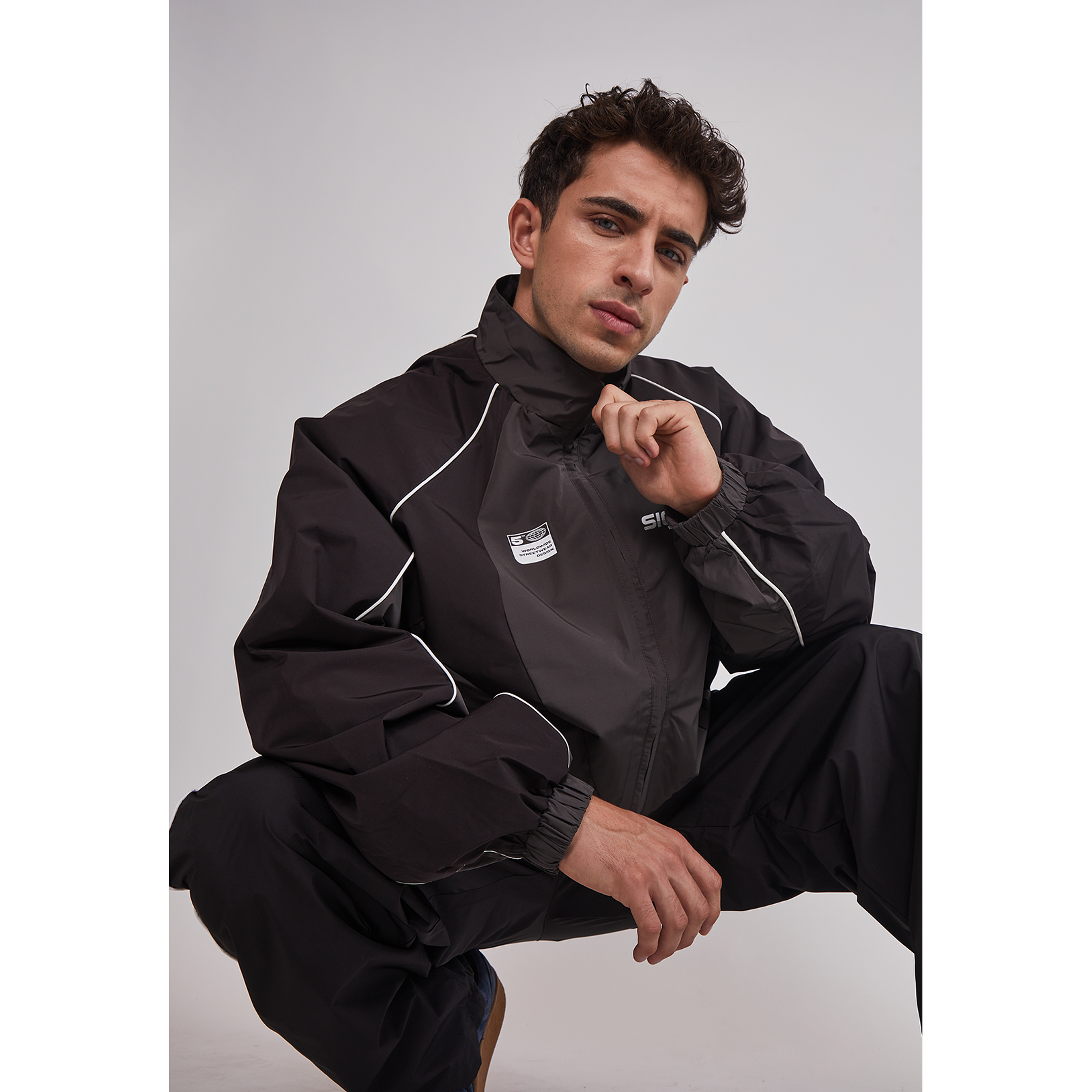 Cortaviento Hombre Técnico Sport Negro Sioux 3