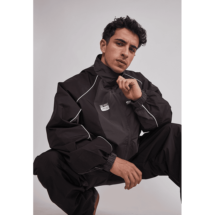 Cortaviento Hombre Técnico Sport Negro Sioux 3