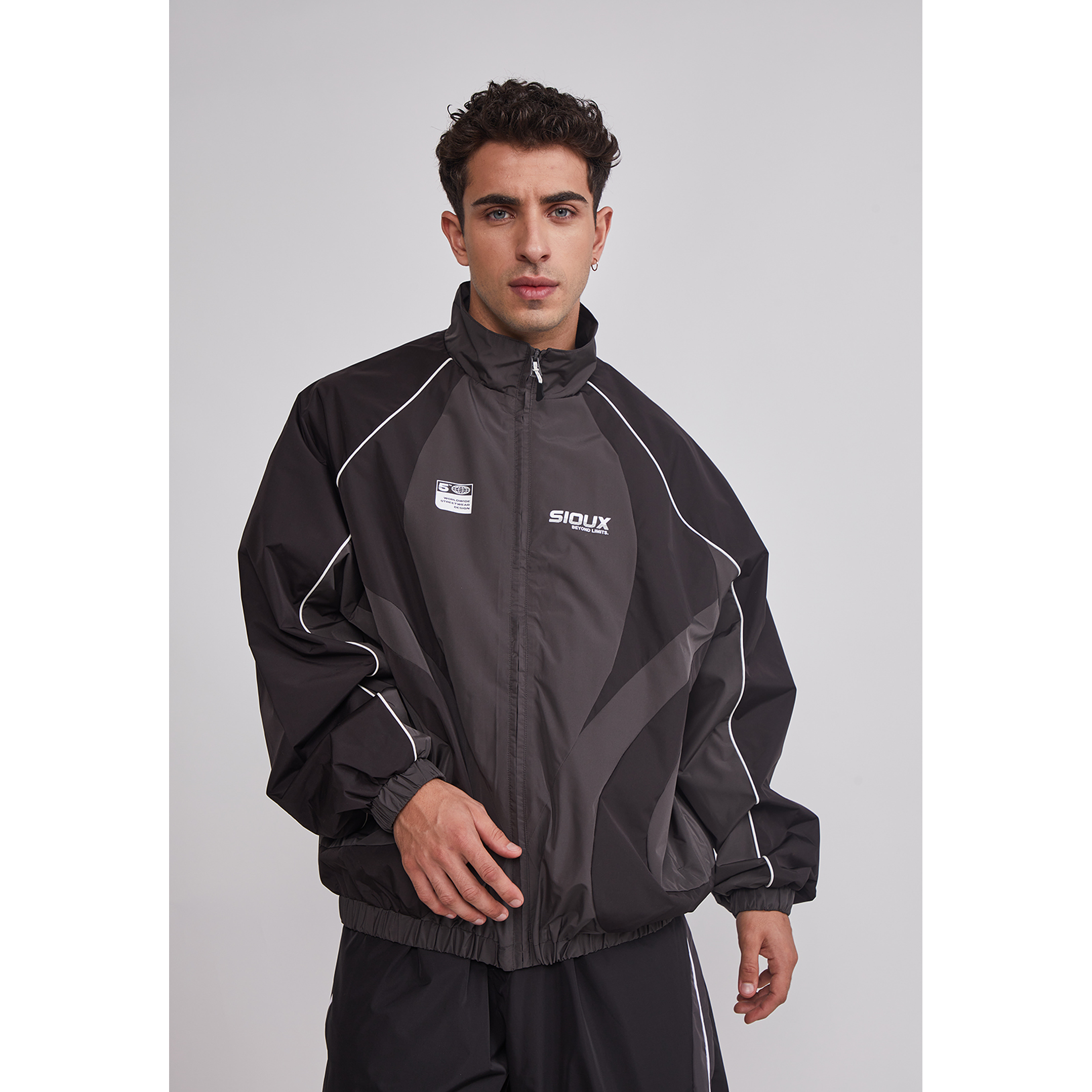 Cortaviento Hombre Técnico Sport Negro Sioux 1