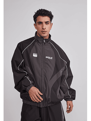 Cortaviento Hombre Técnico Sport Negro Sioux