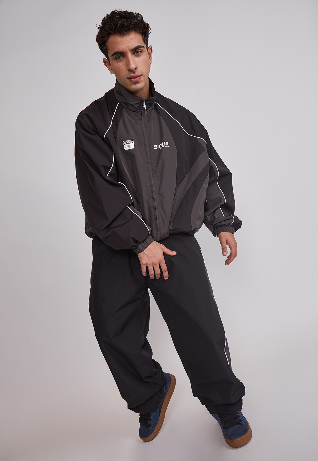 Pantalón Hombre Técnico Línea Negro Sioux 3