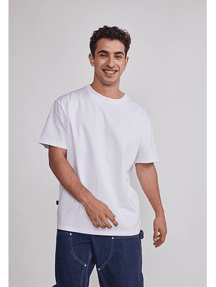 Polera Hombre Basic Lisa Blanco Sioux