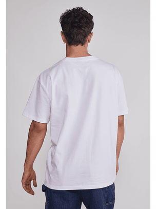 Polera Hombre Basic Lisa Blanco Sioux