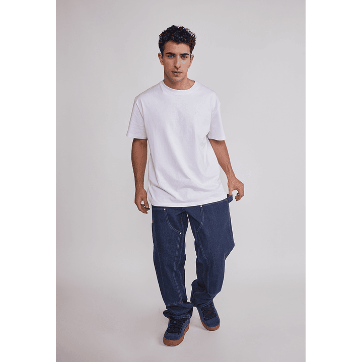 Polera Hombre Basic Lisa Blanco Sioux 2