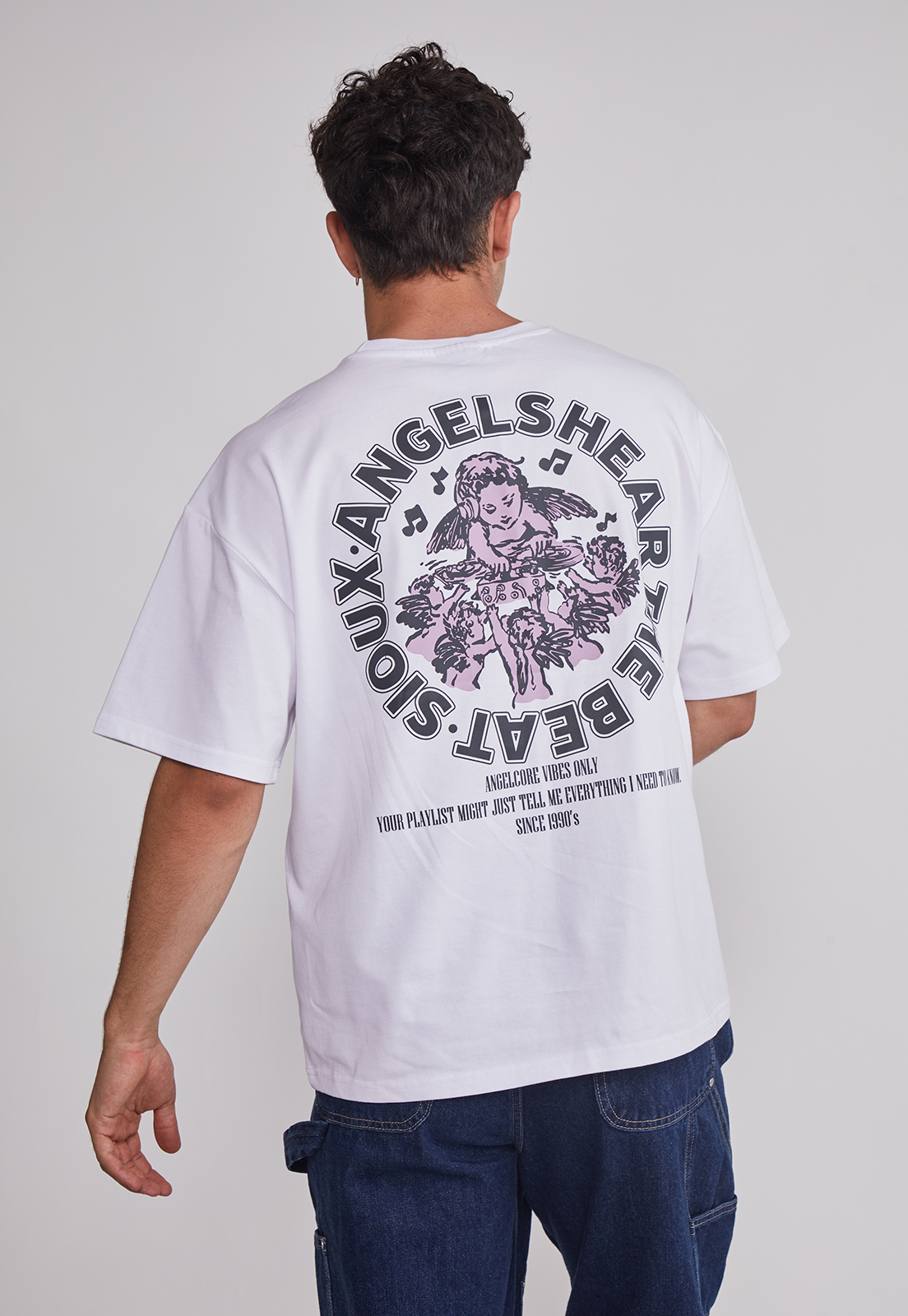 Polera Hombre Angeles Blanco Sioux 2