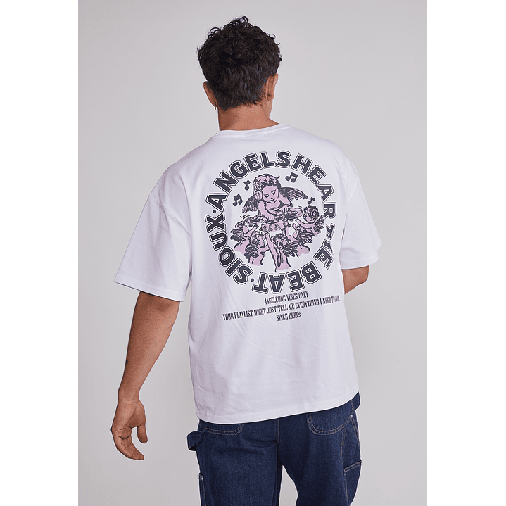 Polera Hombre Angeles Blanco Sioux 3