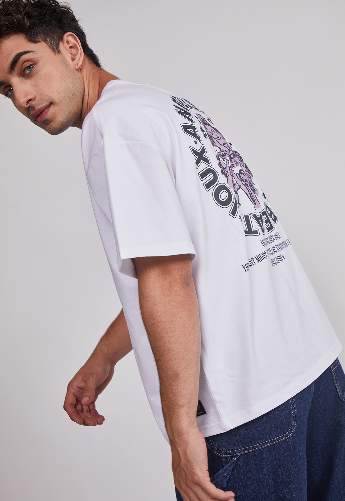 Polera Hombre Angeles Blanco Sioux 5