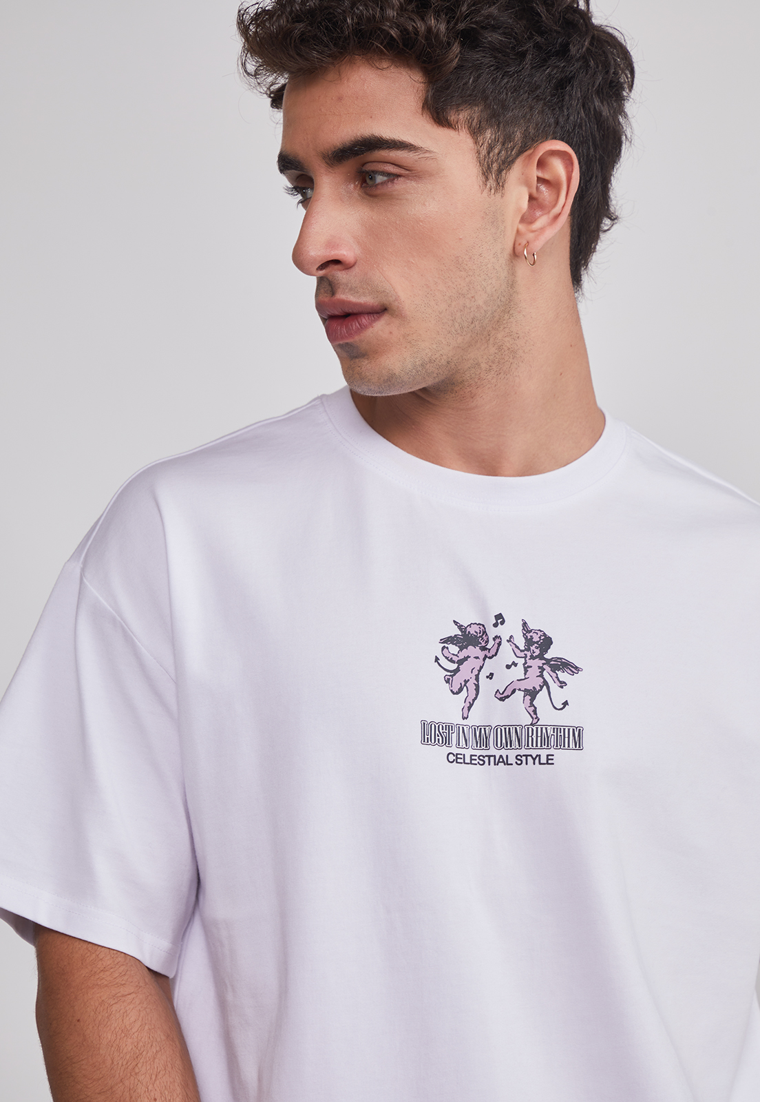 Polera Hombre Angeles Blanco Sioux 4