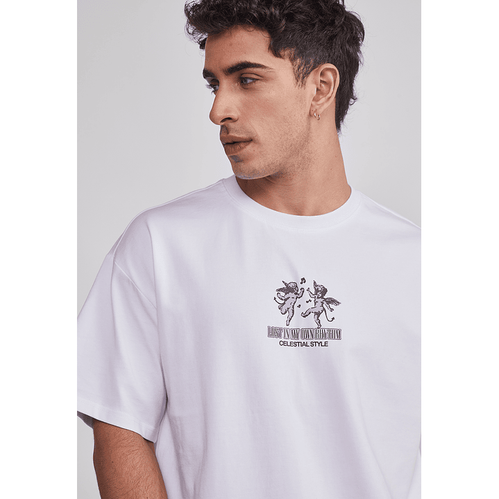 Polera Hombre Angeles Blanco Sioux 4