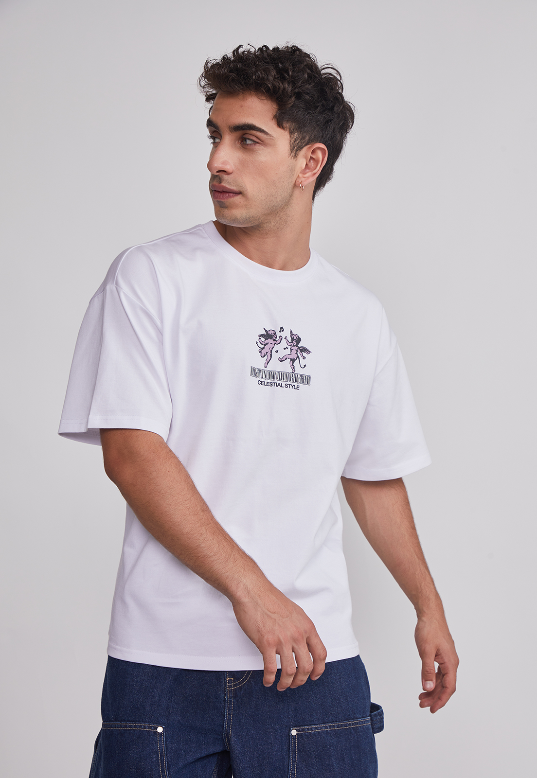 Polera Hombre Angeles Blanco Sioux 1