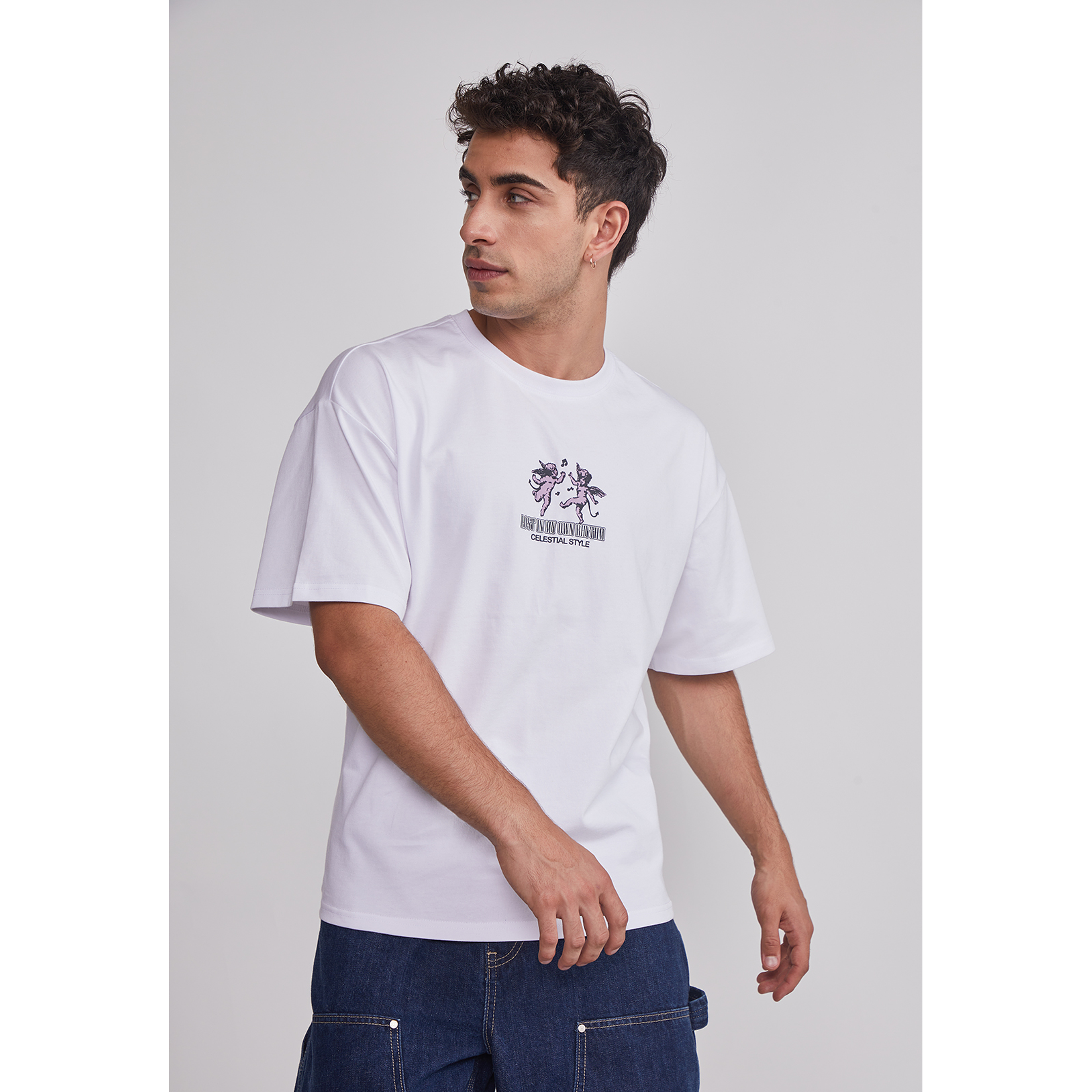 Polera Hombre Angeles Blanco Sioux 1