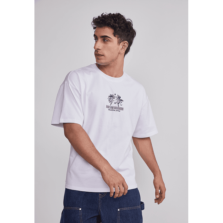 Polera Hombre Angeles Blanco Sioux 1