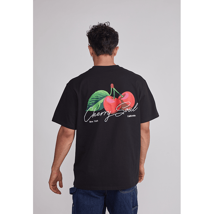 Polera Hombre Cherry Negro Sioux 5