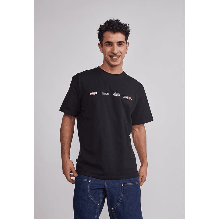 Polera Hombre Cherry Negro Sioux 1