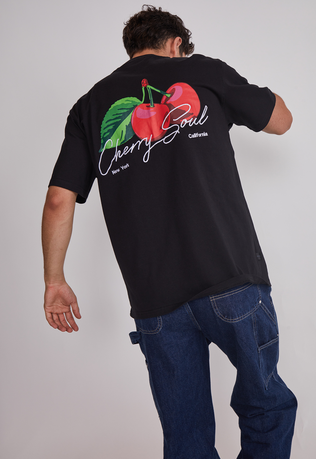 Polera Hombre Cherry Negro Sioux 4
