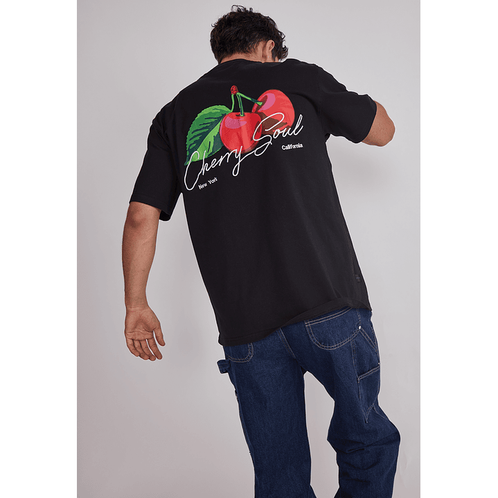 Polera Hombre Cherry Negro Sioux 3
