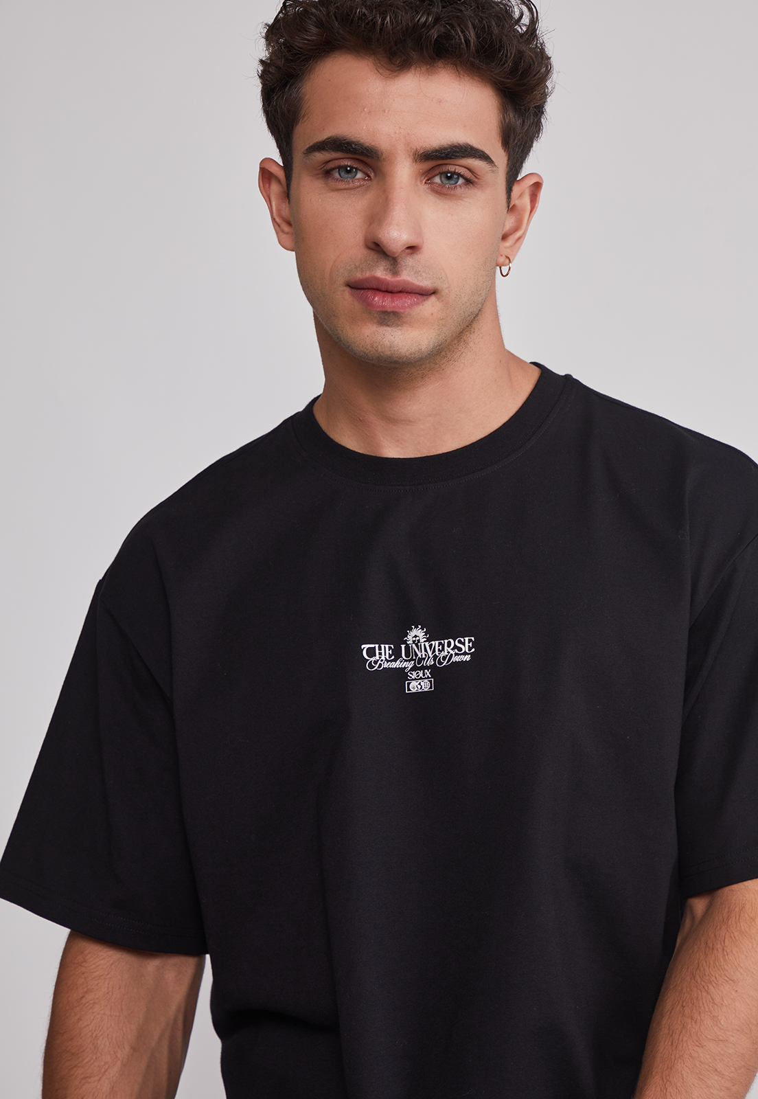 Polera Hombre Soles Negro Sioux 5