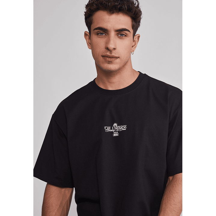 Polera Hombre Soles Negro Sioux 4