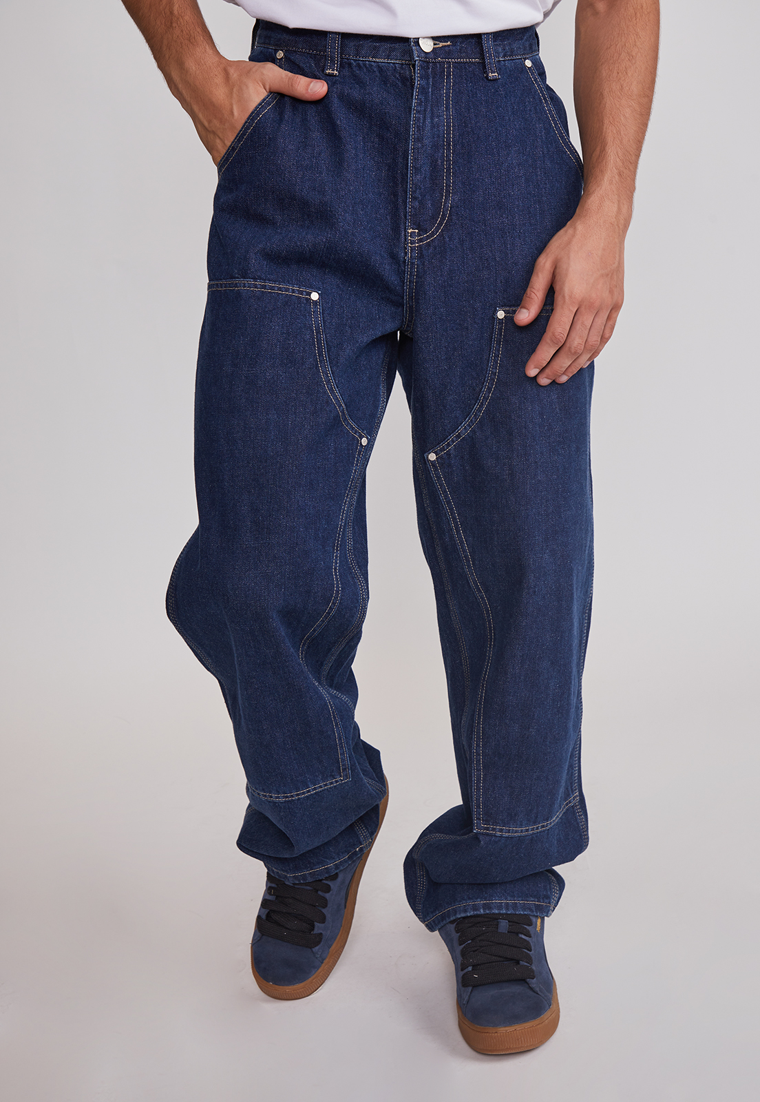 Jeans Hombre Carpintero Vaquero Azul Sioux 1