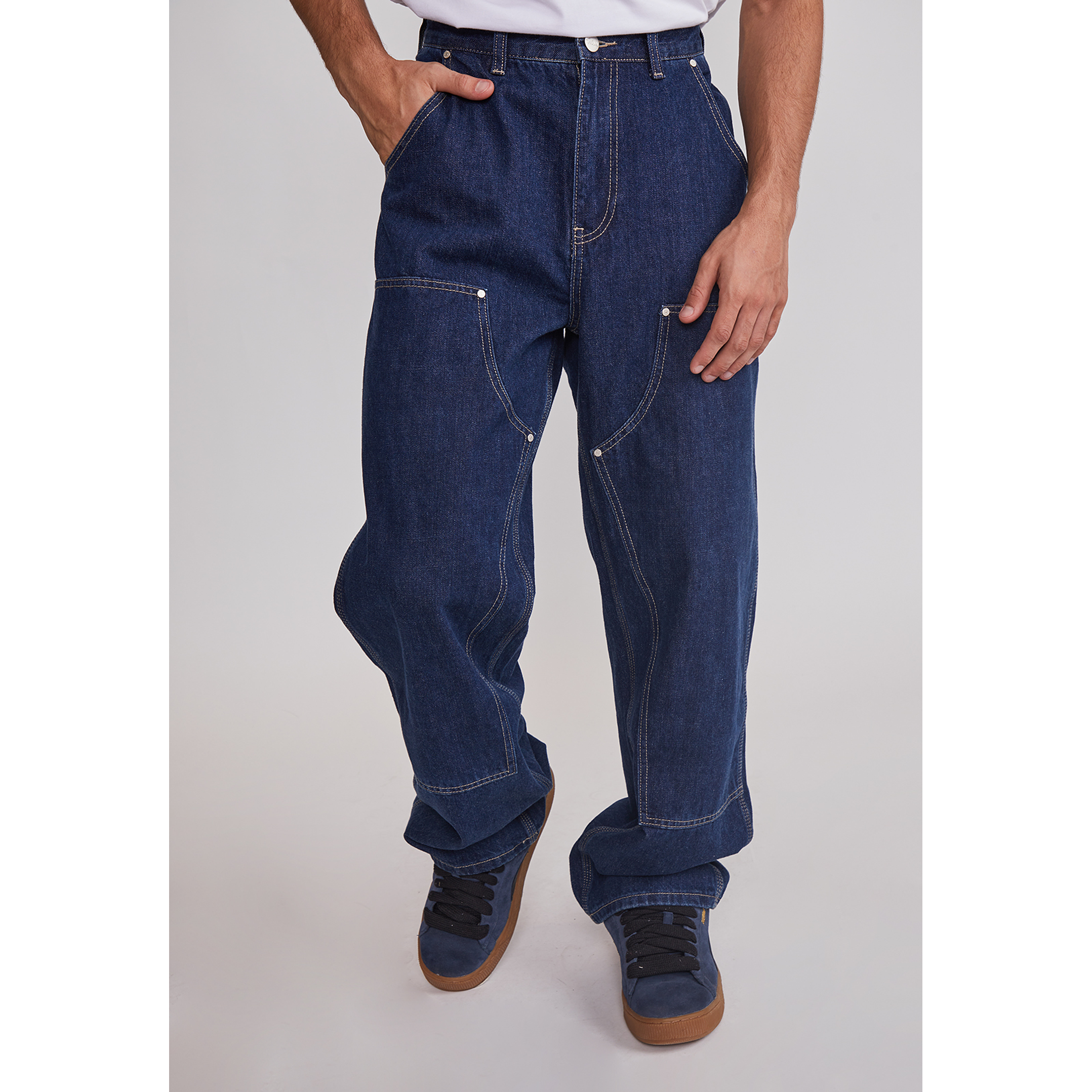 Jeans Hombre Carpintero Vaquero Azul Sioux 1