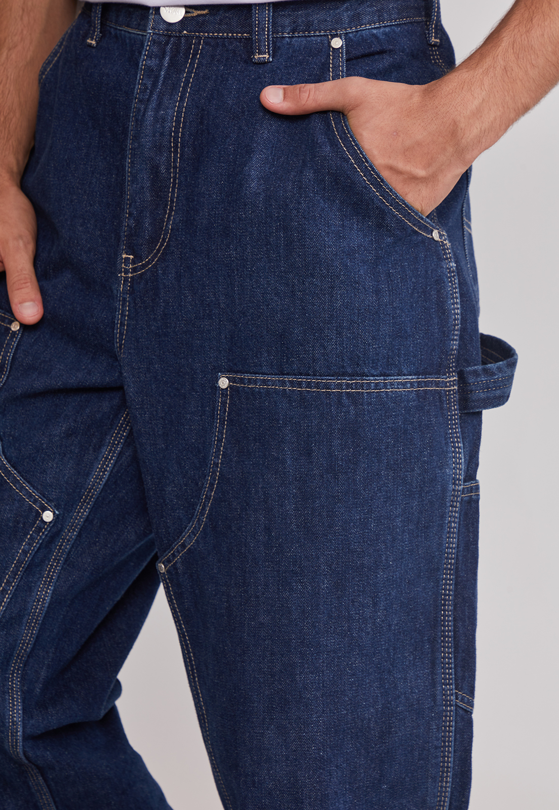 Jeans Hombre Carpintero Vaquero Azul Sioux 5