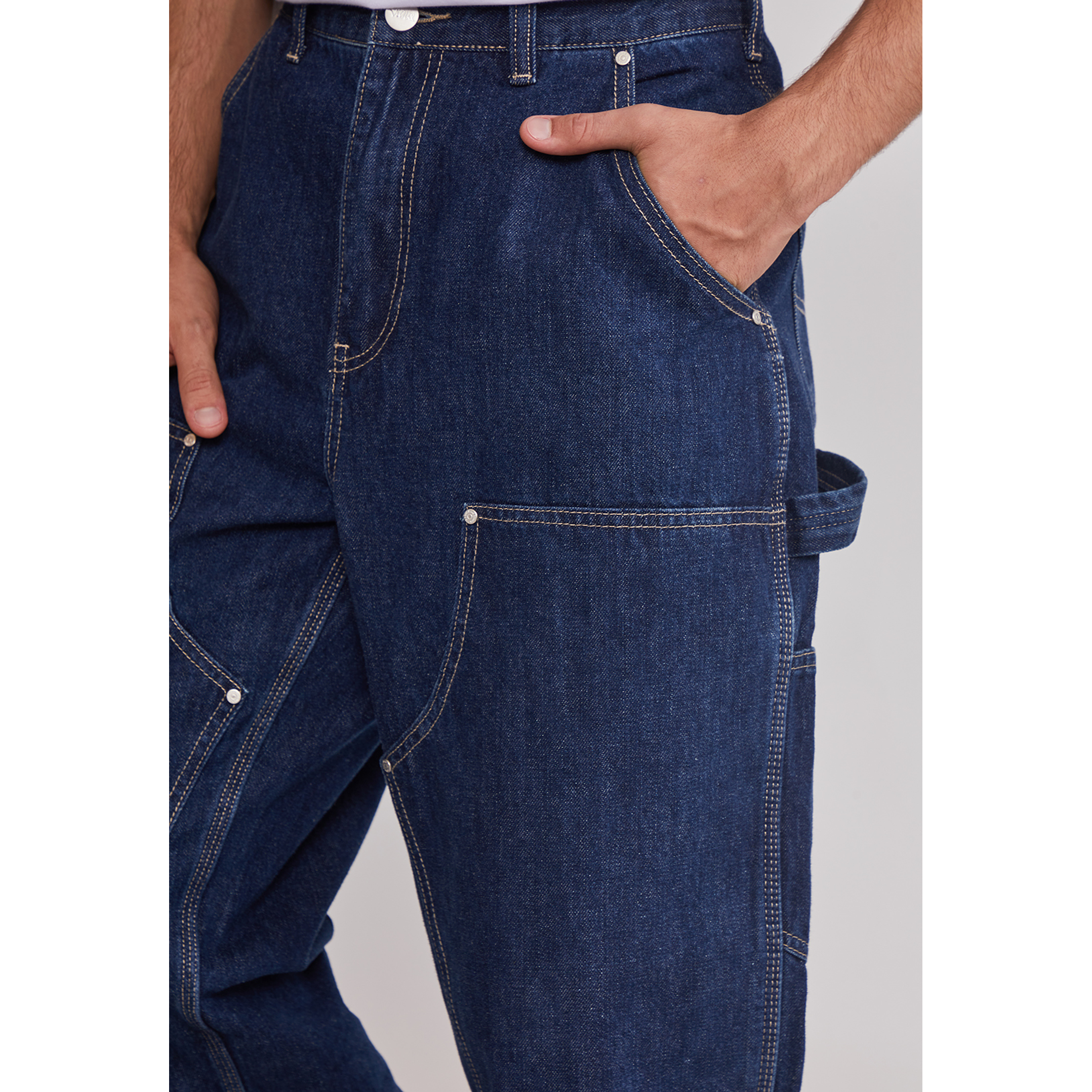 Jeans Hombre Carpintero Vaquero Azul Sioux 4